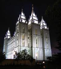Templo de salt lake noche